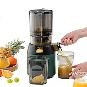 Slow Juicer, 300W Professional Slow Juicer with 13cm Feeding Chute, Portable Masticating Juicer for Fruits, Vegetables Greens, Portable Pomace Separating Pomace Juicer Machine
