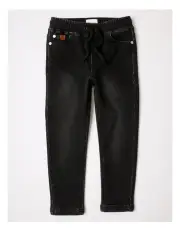 [Milkshake] Pull on Knit Denim Jean in Black
