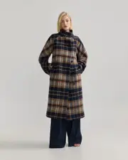 Edi Wool Checked Coat