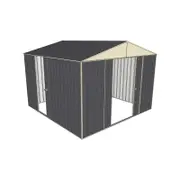 Build-a-Shed 3.0 x 3.0 x 2.3m Triple Sliding Door Shed - Grey