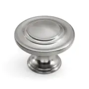 Satin Nickel Round Kitchen Cabinet Knob Dresser Knob Cupboard Knob Cabinet Knob