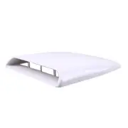White Auto Car Decorative Air Intake Hood Scoop Bonnet Vent Cover Universal