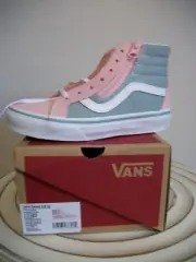 KIDS VANS PINK & GRAY SIZE 13.5 SIDE ZIP