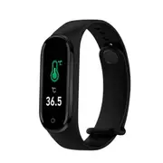 Smart Bracelet Watch Men Women Blood Pressure Fitness Bracelet Heart Rate Monitor Waterproof Activity Tracker Smartband - M4 pro Black