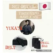 Japanese Traditional YUKATA For Men summer style kimono