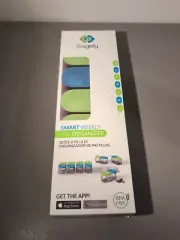 Sagely Smart XL Weekly Pill Organizer - Sleek AM/PM Twice a Day Blue/Green New