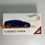 Hot Wheels ID Series 2 HW Turbo #03/04 ‘16 Bugatti Chiron 1:64 Diecast Car Blue