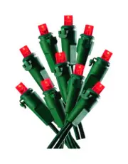 Celebrations LED Micro/5mm Red 100 ct String Christmas Lights 24.75 ft.