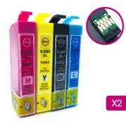 8 Ink Cartridge E-200XL Compatible for Epson T2001 XL T2002 T2003 T2004