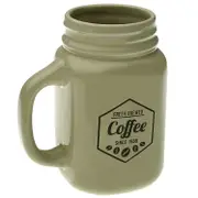 台灣現貨 西班牙《VERSA》梅森罐型馬克杯(岩灰500ml) | 水杯 茶杯 咖啡杯