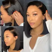 Lace Front Wig Transparent Frontal Glueless HD Human Hair With Baby Pre Plucked.