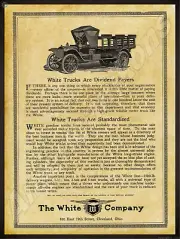 1912 White Motor Trucks of Cleveland New Metal Sign: Atlanta, Georgia Coke Truck