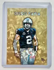 Diego Pavia Limited Artist Signed "Vanderbilt Commodores" Refractor Card 1/1