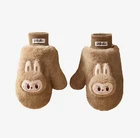 LABUBU Plush Gloves - Warm Fluffy Holiday Series [Sealed][Authentic][POPMART]