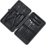 Manicure Set with Case Professional Pedicure Set Nail Clipper Stainless,16PCS