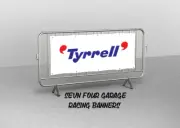 Tyrrell F1 Vintage Vinyl Banner | Man Cave | Garage Décor | Gift