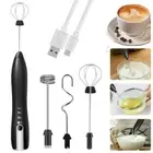 Milk Frother Handheld Electric Whisk Foam Maker 3 Speed Mixer USB Rechargeable！