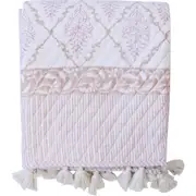 LVD Cotton Throw Blanket Home Sofa/Couch Decor 130x150cm Rasberry Cider