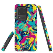 For Samsung Galaxy S20 Ultra Tough Protective Cover, Abstract Strokes