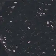 Black Miyuki Hex Cut Seed Beads 8/0 (8C-9401-TB)