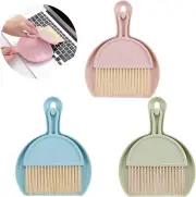 6 Pieces Mini Dustpan and Brush Set, Home Desktop Small Broom and Dustpan Set, D