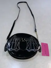 Betsey Johnson Purse Halloween Bag Kitsch Crossbody Patent Bat NWT