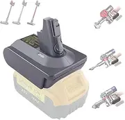 【Upgraded】 3-in-1 V6/V7/V8 Adapter for Dewalt 20V 60V Battery Convert to for Dyson V6/V7/V8 Series Handheld Vacuum Cleaner Battery Compatible with V6/V7/V8 Animal Absolute V6/V7/V8 Common (Dewalt)
