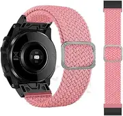 [MGTCAR] 26mm 22mm Loop Nylon Watchband For Garmin Fenix 7X 7 Fenix 6X 5X 3 3HR Descent MK2 Fenix 6 5 935 Smart Wirstband Easyfit Straps