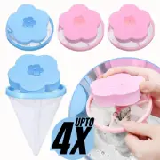 Floating Hair Filtering Mesh Removal Washing Machine Filter Bag Lint Catcher AU