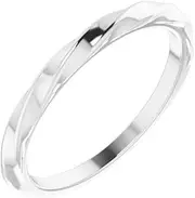 [JewelryWeb] 925 Sterling Silver Polished Twisted Stackable Ring Size 7-Stackable-Ring for Women