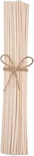 100 pcs Natural Reed Diffuser Sticks Wood Rattan Reed Sticks Diffuser Glass Bottles Diffuser Refills Spa Aromatherapy Replacement Refill Sticks(10" 25cm)