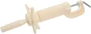LIFKOME Holder Mannequin Head Holder Mannequin Head Stand Clip Wig Display Stand Wig Display Rack Cylinder Head Stands Mannequin Head Clamp Stand Wig Holder for Display Iron Beige