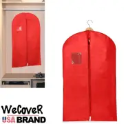 Suit/Garment bag Dress Cover/Storage/Travel Bag dust proof Pack of 4 Pcs in Red
