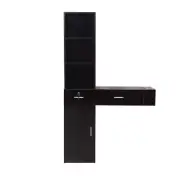 Karl home Office Storage Cabinets 13.38"H Wall Mount in Black W/Lockable Drawer