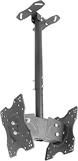 2 Sided Ceiling TV Mount Bracket, Tilt and Rotatable TV Stand, Telescoping Ceiling TV Mount, for TVs 20-32 Inches, Max Weight 60lbs Per Screen