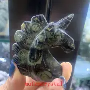 1pc Natural Kambaba JasperQuartz Crystal The unico Carved Skull Reiki Healing 2”