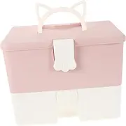 WOONEKY Stylish Manicure Tool Case Nail Gel Lamp Large Capacity Nail Kit Organizer Technicians