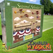 New Sealed 2005 Charles Wysocki "Mansfield Air Spectacular" 1,000 Piece Puzzle
