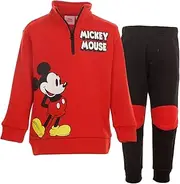[Disney] Mickey Mouse Baby Half Zip Sweatshirt and Pants Set Infant to Little Kid