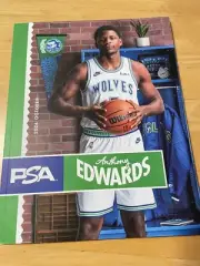 Anthony Edwards PSA magazine October 2024-Minnesota Timberwolves.
