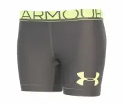 Under Armour UA Women's Compression Heatgear Shorts Gray/volt M 1277954-102