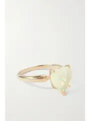 [FRY POWERS] FRY POWERS - Heart 14-karat Gold Opal Ring - 5 5 Gold