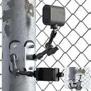 Magnetic Fence Mount - Post Mount for Mevo Start, GoPro, iPhone and Action Cameras, Two 1/4" Points Camera Magnet Holder for Game Changer at Baseball Field - Dual Arm