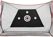 Golf Training Accessories 3m Golf Net Trainer Set Holder Shelf Indoor Outdoor Multi-Function Swing Cutting Chipping Practice Golf Practice Net