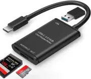USB C SD Card Reader, High Speed 3.0 Type C Hub Memory Card Reader Writer Micro