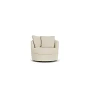 Hug swivel armchair