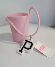 New Victoria Secret "Pink" Mini Hand Sanitizer Holder With "P" Pendant