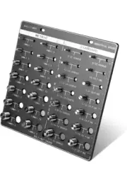 Red 28 Thread Nut & Bolt Checker Aluminum Alloy Gauge for Metric and Imperia