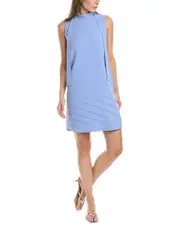 Lafayette 148 New York Mock Neck Shift Dress