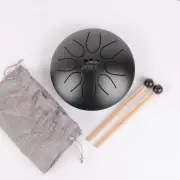 UFO 7" 8 Note Mini Steel Tongue Drum Sound Healing Meditation Drum With Mallets